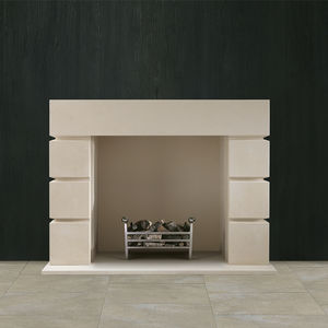 cornice per camino contemporanea
