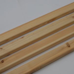 rivestimento di facciata a doghe / in legno / con scanalature / FSC