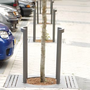griglia di protezione per alberi in acciaio galvanizzato