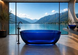 vasca da bagno con illuminazione