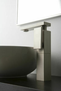 miscelatore per lavabo / in metallo cromato / in nichel / meccanico