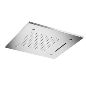 soffione doccia da incasso a soffitto / quadrato / a cascata / con cromoterapia