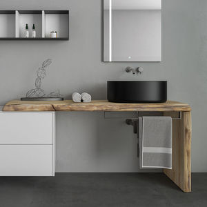 piano lavabo in legno 1