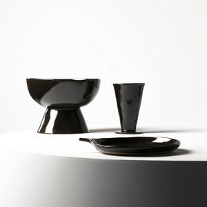 centrotavola in ceramica smaltata