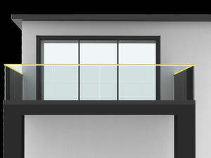 balcone pannelli in vetro