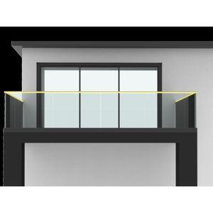 balcone pannelli in vetro