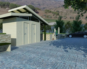 chiosco WC / in legno
