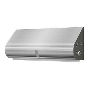 distributore di salviette da parete / in acciaio inox