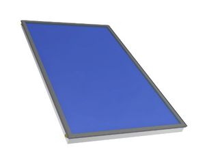 collettore solare termico piano / di grande superficie / con telaio in alluminio