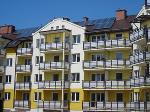 collettore solare termico piano / per scaldare l’acqua / di grande superficie / con telaio in alluminio