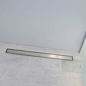 piletta in acciaio inox / per doccia / rettangolare
