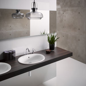 lavabo da incasso / ovale / in ceramica / moderno