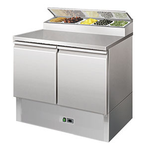 tavolo di preparazione in acciaio inox