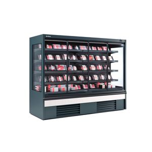 vetrina refrigerata con scaffali