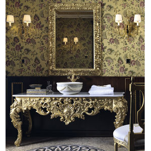 supporto per lavabo in legno