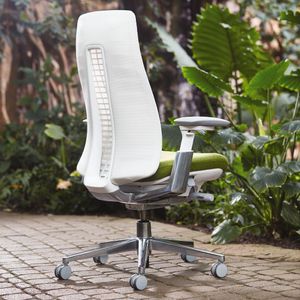 sedia da ufficio moderna / con rotelle / con base a stella / con braccioli