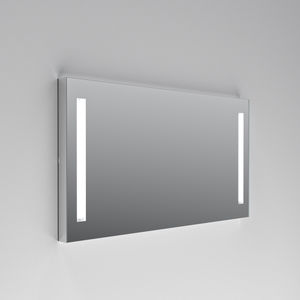 specchio da bagno a muro / luminoso / moderno / rettangolare