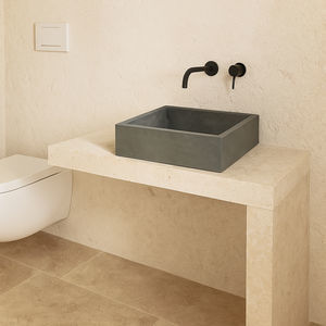 piano lavabo in pietra naturale