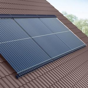 collettore solare termico a tubi sottovuoto / per riscaldamento / in vetro antiriflesso / per tetto