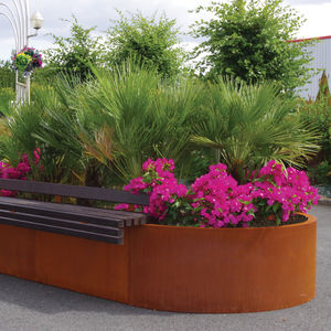 fioriera in corten