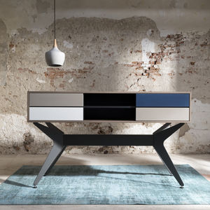 banco reception in legno laccato