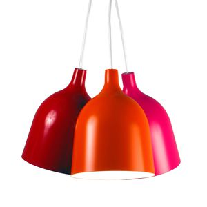 lampada a sospensione / moderna / in acciaio / in metallo verniciato