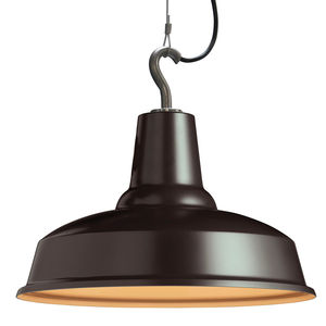 lampada a sospensione / in stile industriale / in alluminio / fatta a mano