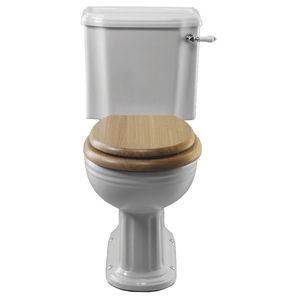 WC monoblocco / in porcellana / con maniglia a leva