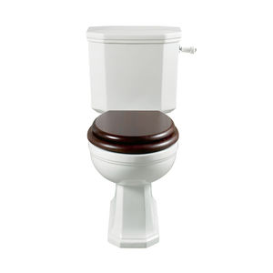 WC monoblocco / in porcellana / con maniglia a leva