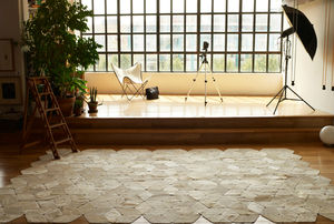tappeto moderno / patchwork / in pelle / rettangolare