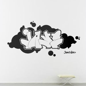 adesivo da parete graffiti
