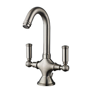 miscelatore doppio comando per lavabo / da appoggio / in ottone placcato oro / in ottone cromato