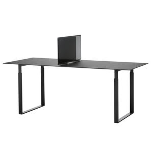 divisorio per ufficio da appoggio / su scrivania / in acciaio / in feltro