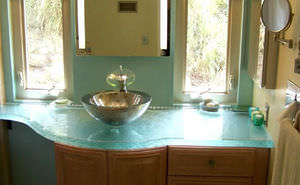 piano lavabo in vetro 1