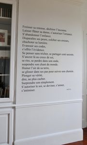 adesivo da parete con testo