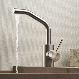 miscelatore per lavabo / in acciaio inox / da bagno / 1 foro