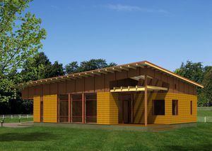 casa in legno massiccio assemblato 1
