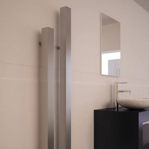 scaldasalviette ad acqua calda / elettrico / in acciaio inox / moderno