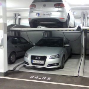 piattaforma di parcheggio idraulica