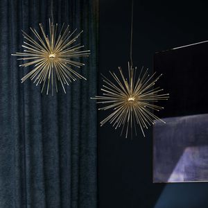 lampada a sospensione / moderna / in ottone / fatta a mano