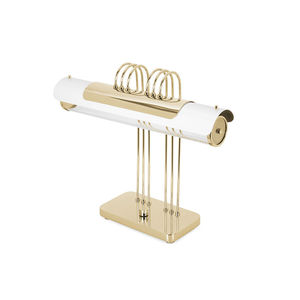 lampada da tavolo / Art Deco / in alluminio / in ottone
