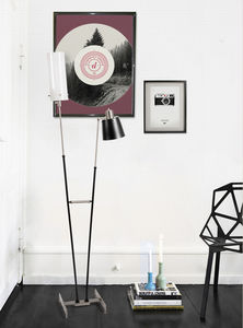 lampada da terra / moderna / in alluminio / in ottone
