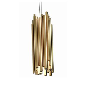 lampada a sospensione / Art Deco / in ottone / in ottone placcato oro