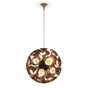 lampada a sospensione / Art Deco / in ottone / in acciaio