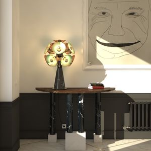 lampada da tavolo / design originale / in ottone / in nichel