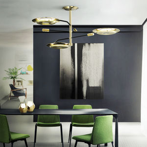 lampada a sospensione / moderna / in ottone / regolabile