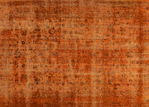 tappeto vintage / a fiori / in lana / in cotone