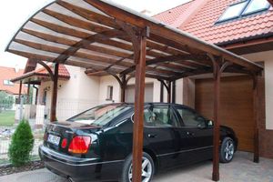 tettoia per posto-auto in legno 1