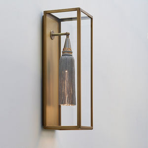 applique classica / in ottone / in vetro / LED
