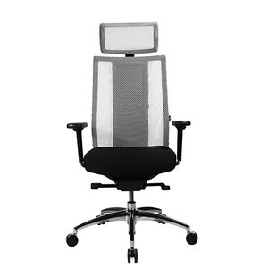 sedia da ufficio moderna / con rotelle / con base a stella / con braccioli